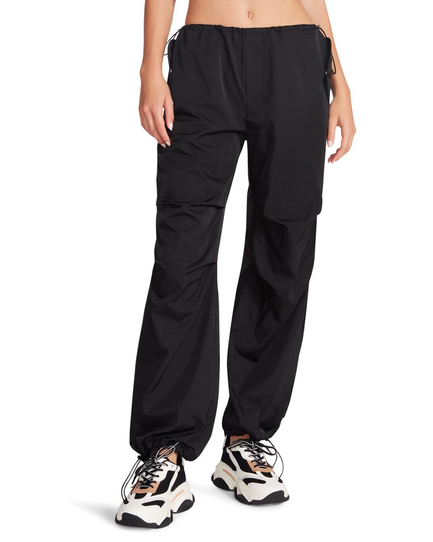 Pantalones Steve Madden Pia Parachute Mujer Negras | ES WL0S86